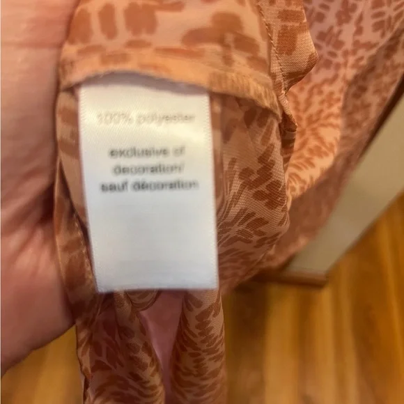 Maurice’s terracotta sheer blouse medium NWT - Picture 3 of 4